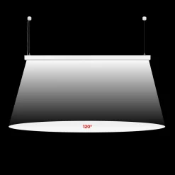 Luminaria lineal LED CCT - 60W - Suspensión / superficie - Potencia ajustable - 180cm