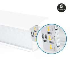 Luminaria lineal LED CCT - 60W - Suspensión / superficie - Potencia ajustable - 180cm