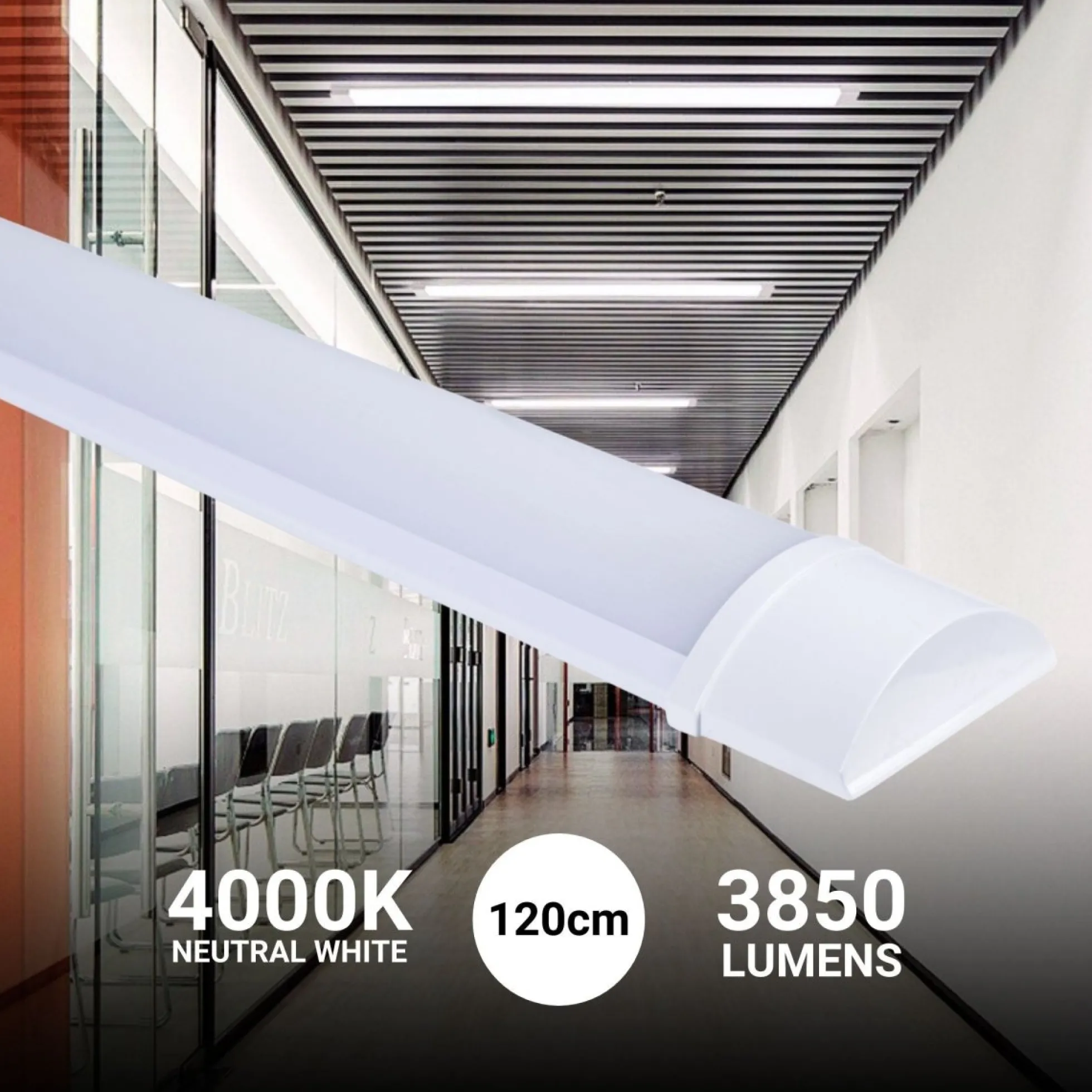 Luminaria lineal LED de alta potencia - 36W - 120cm - IP20