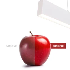 Luminaria lineal LED de suspensión / superficie 24W - Slim - 80cm - 1700lm