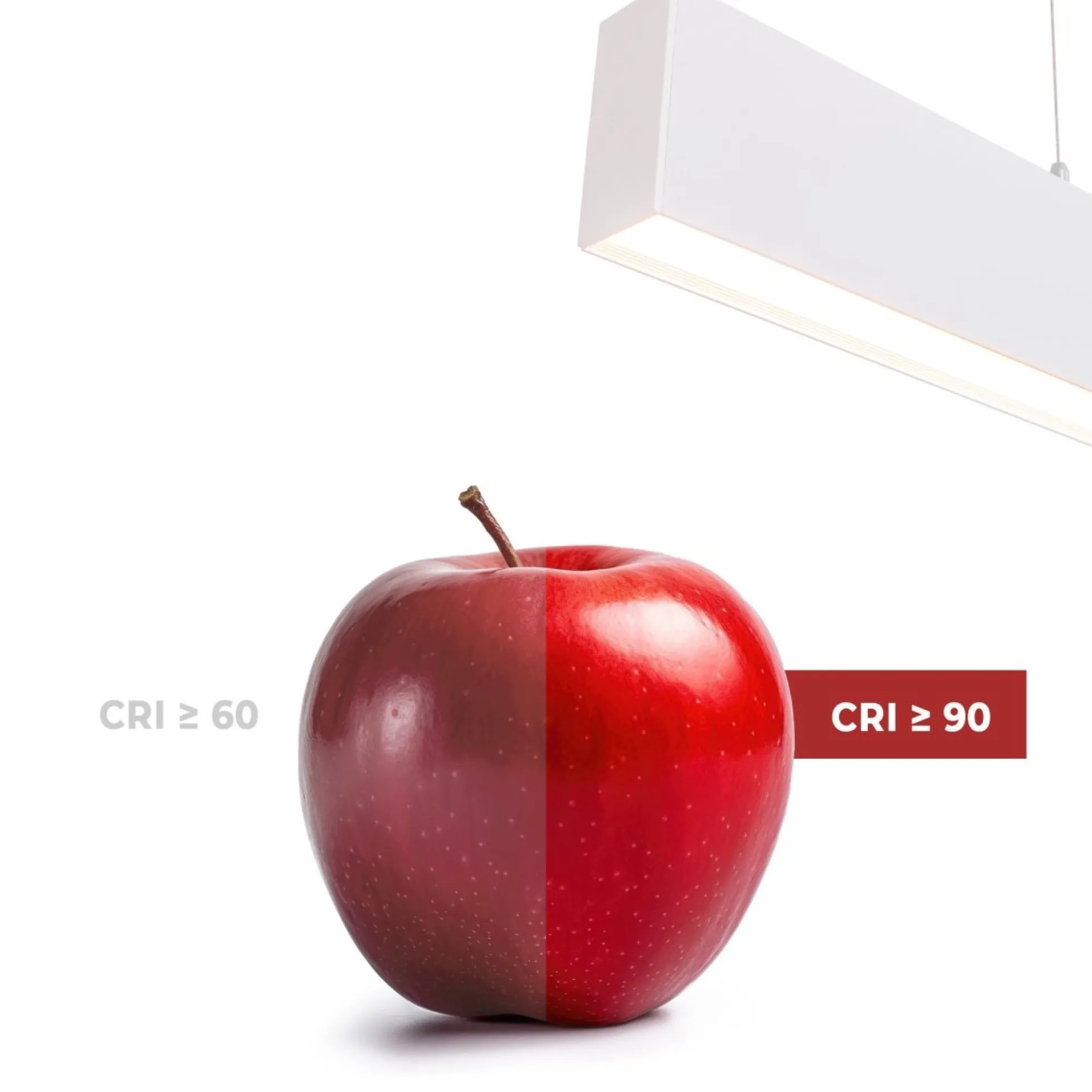 Luminaria lineal LED de suspensión / superficie 24W - Slim - 80cm - 1700lm