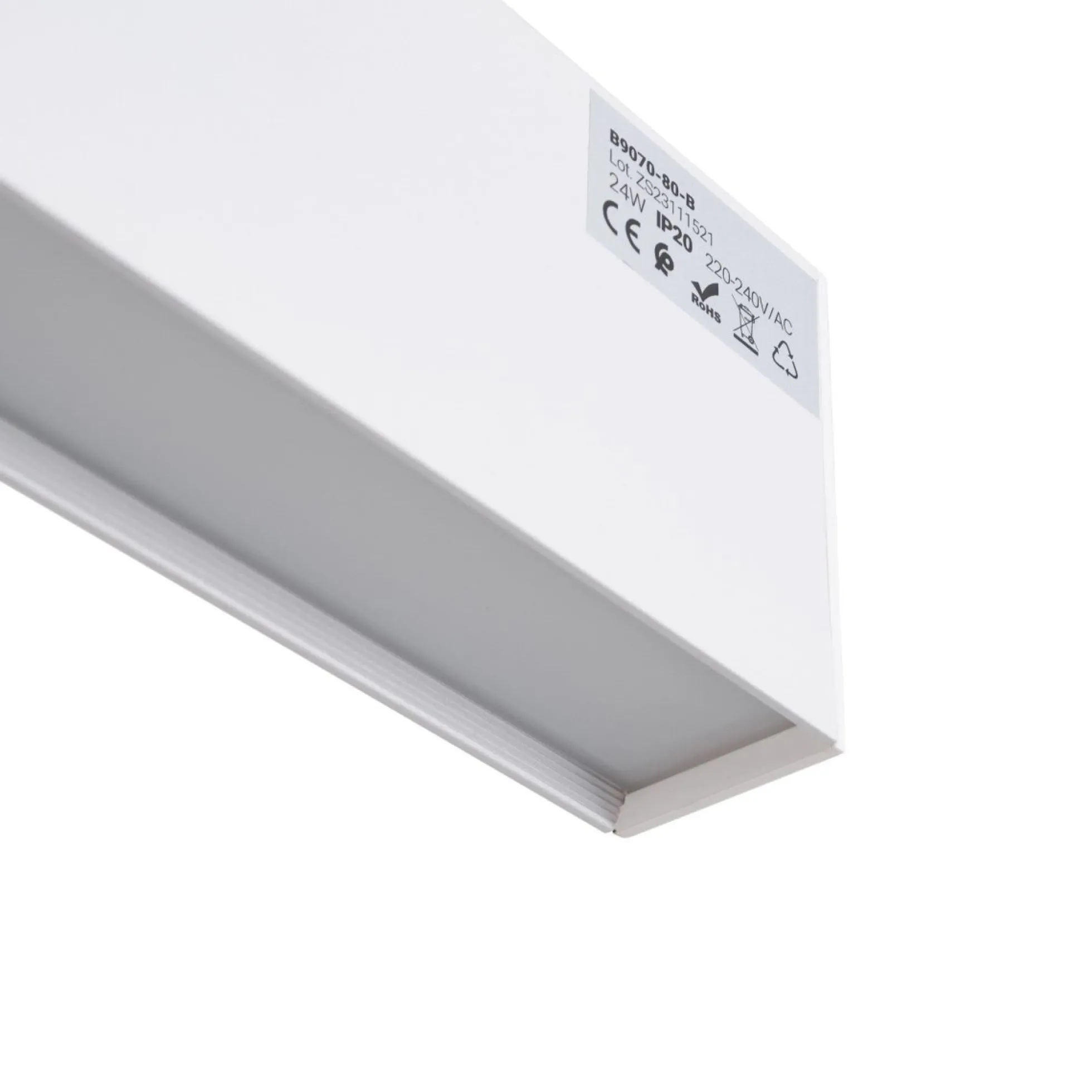 Luminaria lineal LED de suspensión / superficie 24W - Slim - 80cm - 1700lm