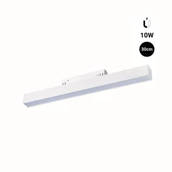 Luminaria lineal LED opal para carril magnético 48V - 10W