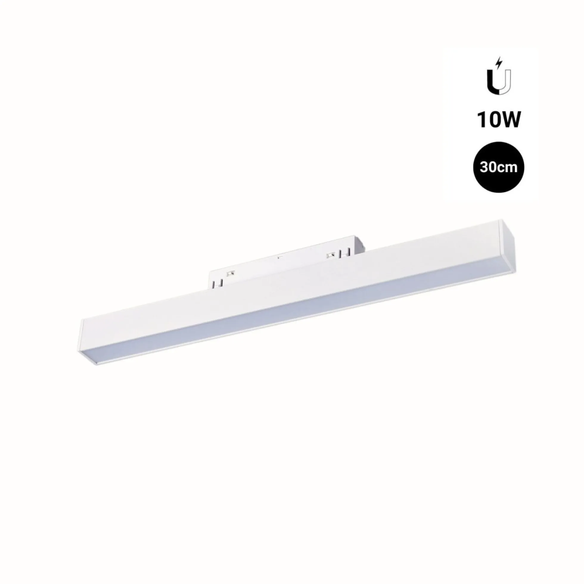 Luminaria lineal LED opal para carril magnético 48V - 10W