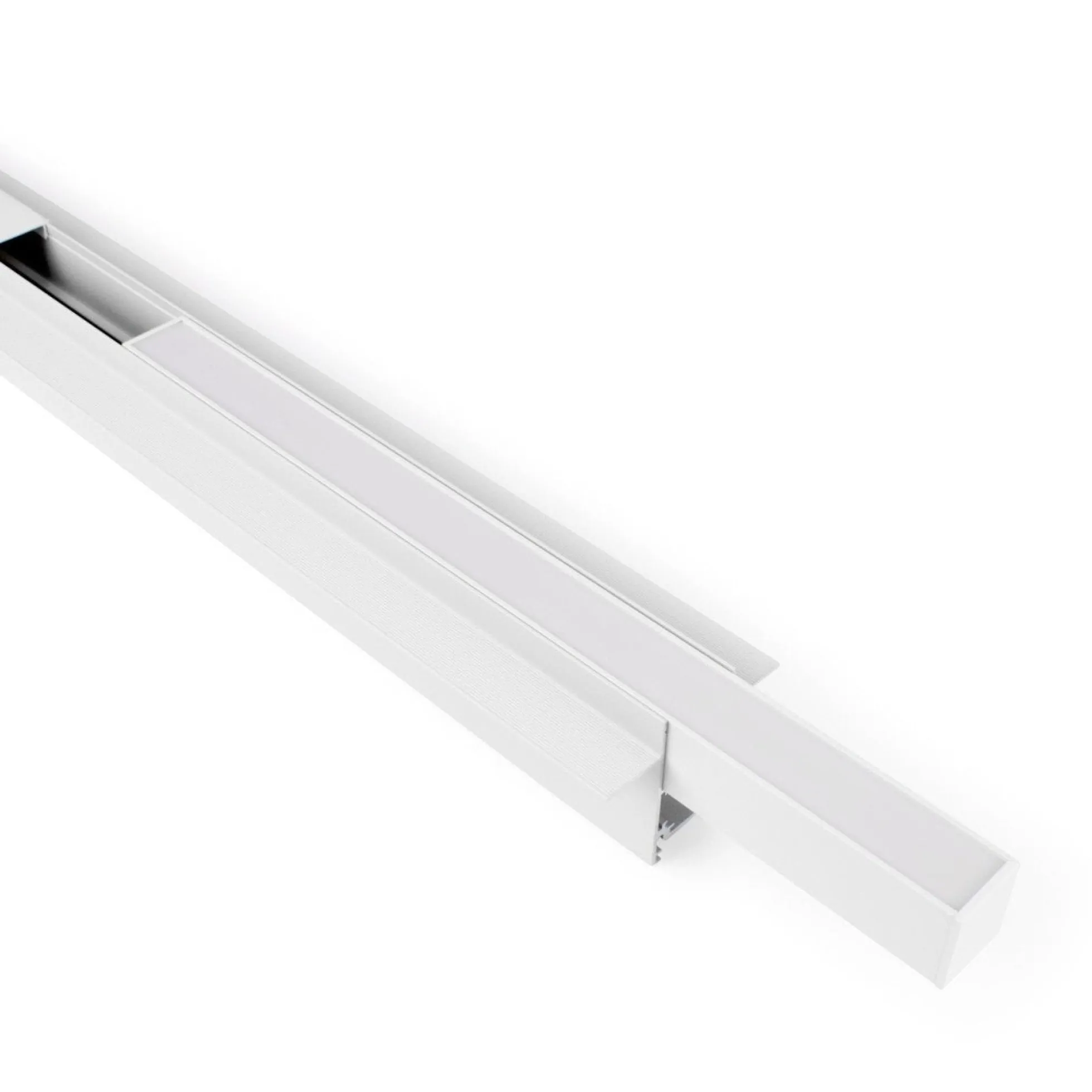 Luminaria lineal LED opal para carril magnético 48V - 10W