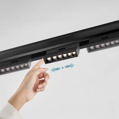 Luminaria lineal LED orientable para carril magnético 48V - 6W - UGR16