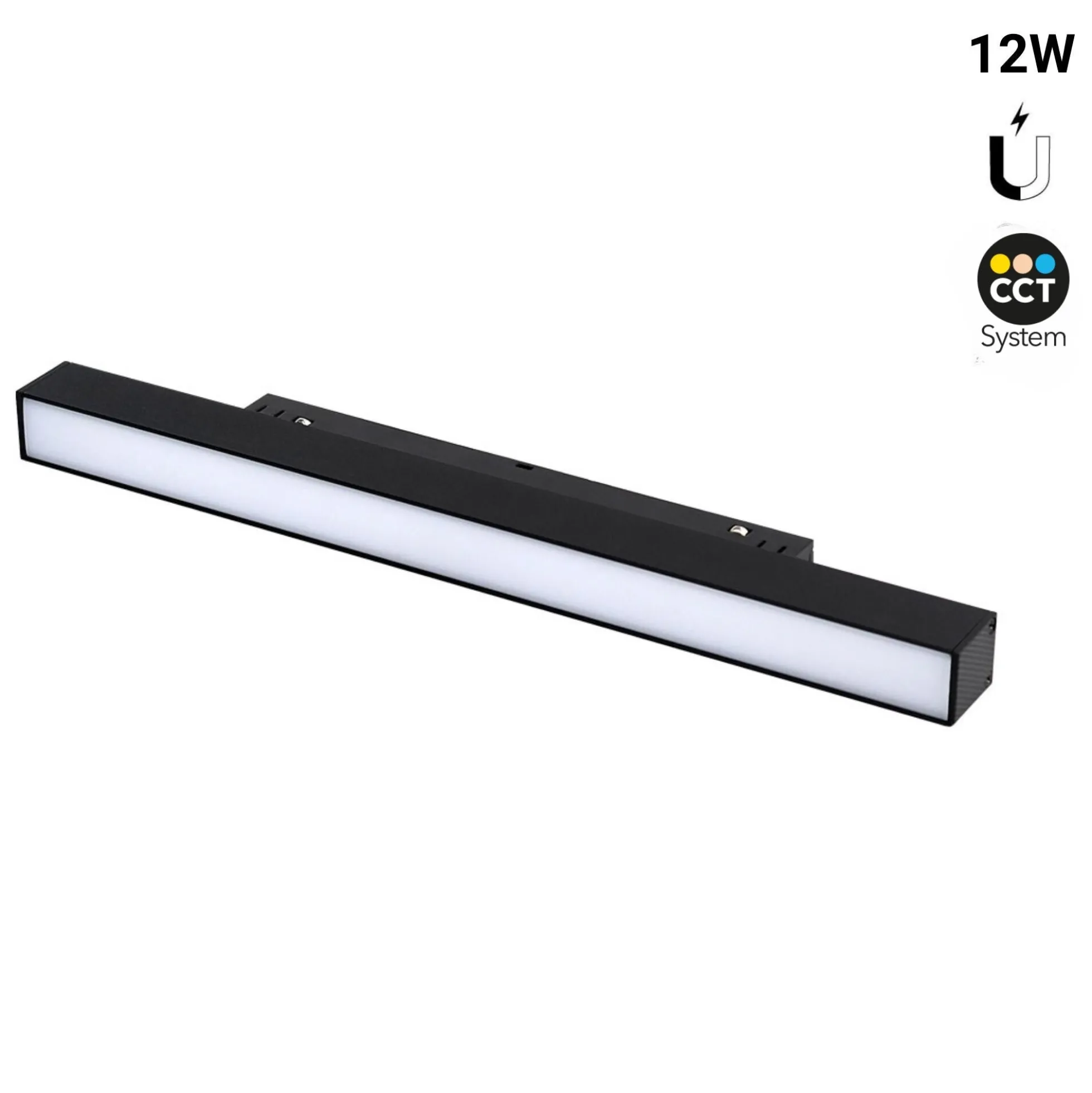 Luminaria lineal opal para carril magnético CCT - 12W - Mi Light