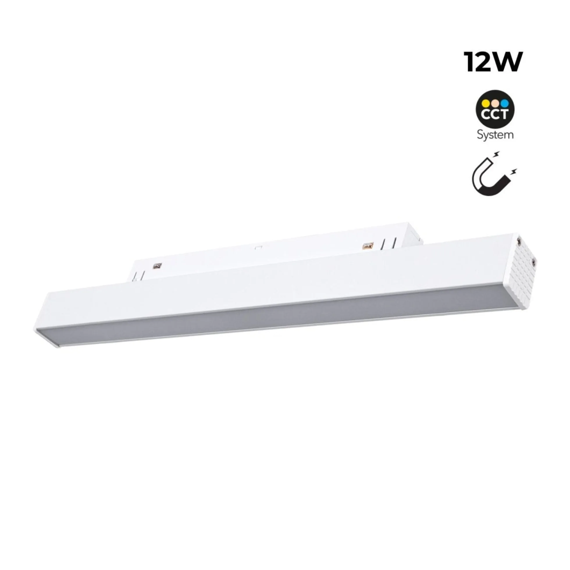Luminaria lineal opal para carril magnético CCT - 12W - Mi Light