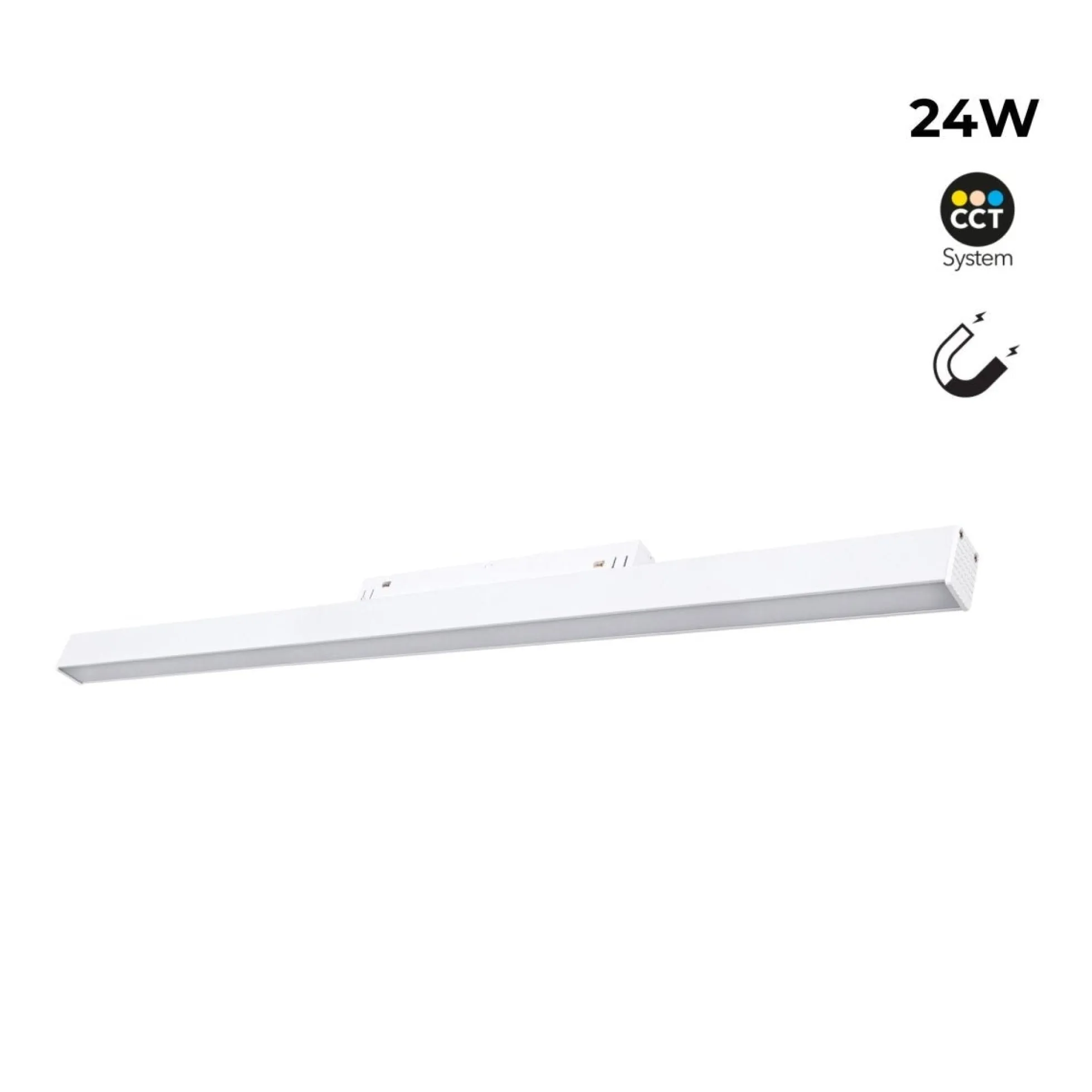 Luminaria lineal opal para carril magnético CCT - 24W - Mi Light