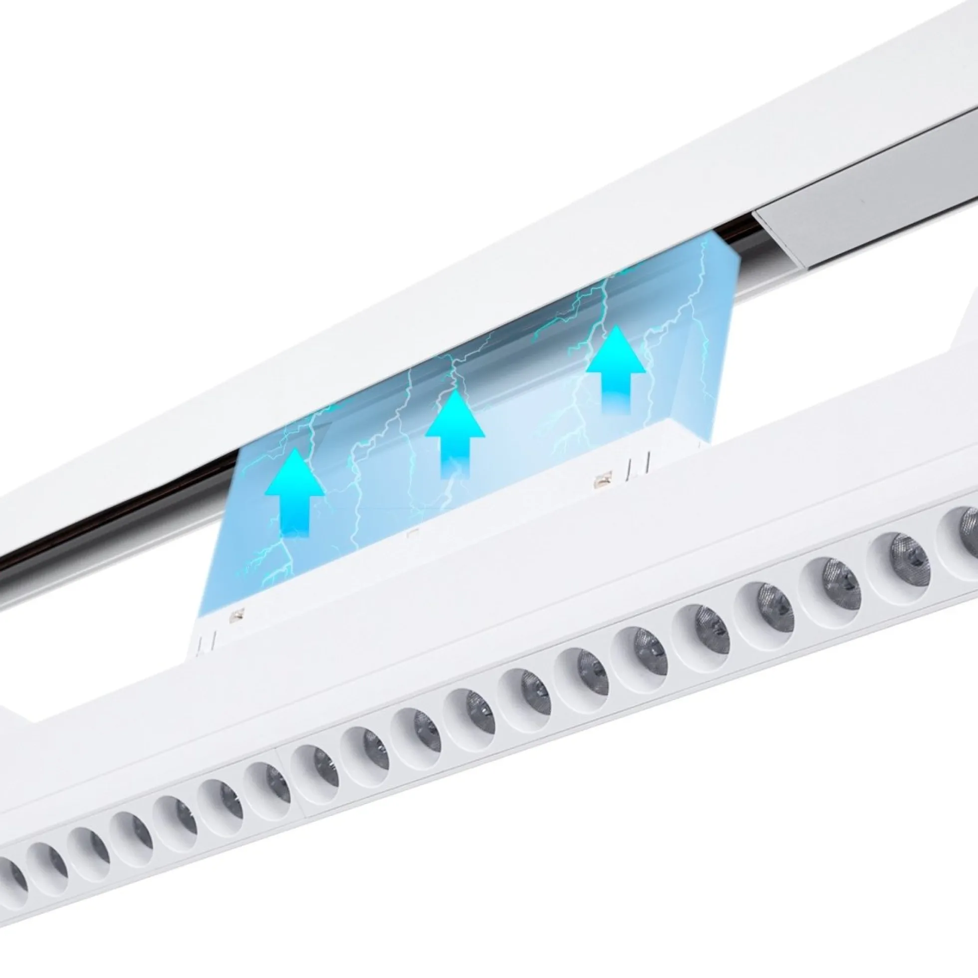 Luminaria lineal orientable para carril magnético CCT - 20W - UGR18 - Mi Light