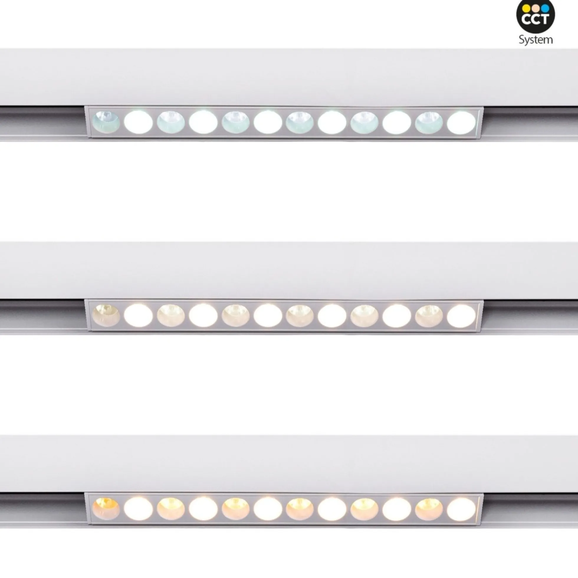 Luminaria lineal para carril magnético CCT - 10W - UGR18 - Mi Light