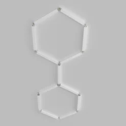 Luminaria lineal para hexágono - 6500K - 40 x 4cm
