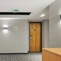 Luz de emergencia permanente con pictograma