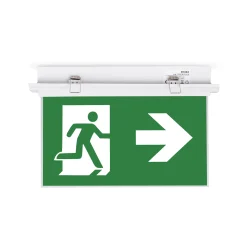 Luz de emergencia permanente con pictograma