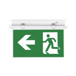 Luz de emergencia permanente con pictograma