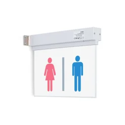 Luz de emergencia permanente con pictograma "Baños"