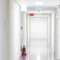 Luz de emergencia permanente con pictograma