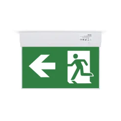 Luz de emergencia permanente con pictograma