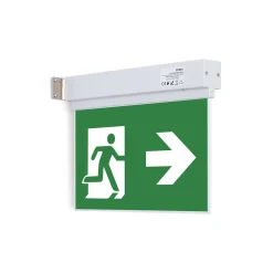 Luz de emergencia permanente con pictograma