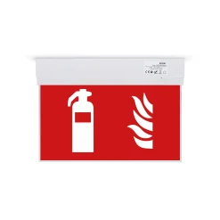 Luz de emergencia permanente con pictograma