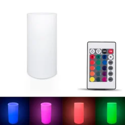 Macetero cilíndrico LED RGBW - 5W - 80 x Ø 40cm - Recargable