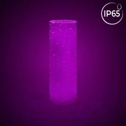 Macetero cilíndrico LED RGBW - 7W - 115 x Ø 40cm - Recargable