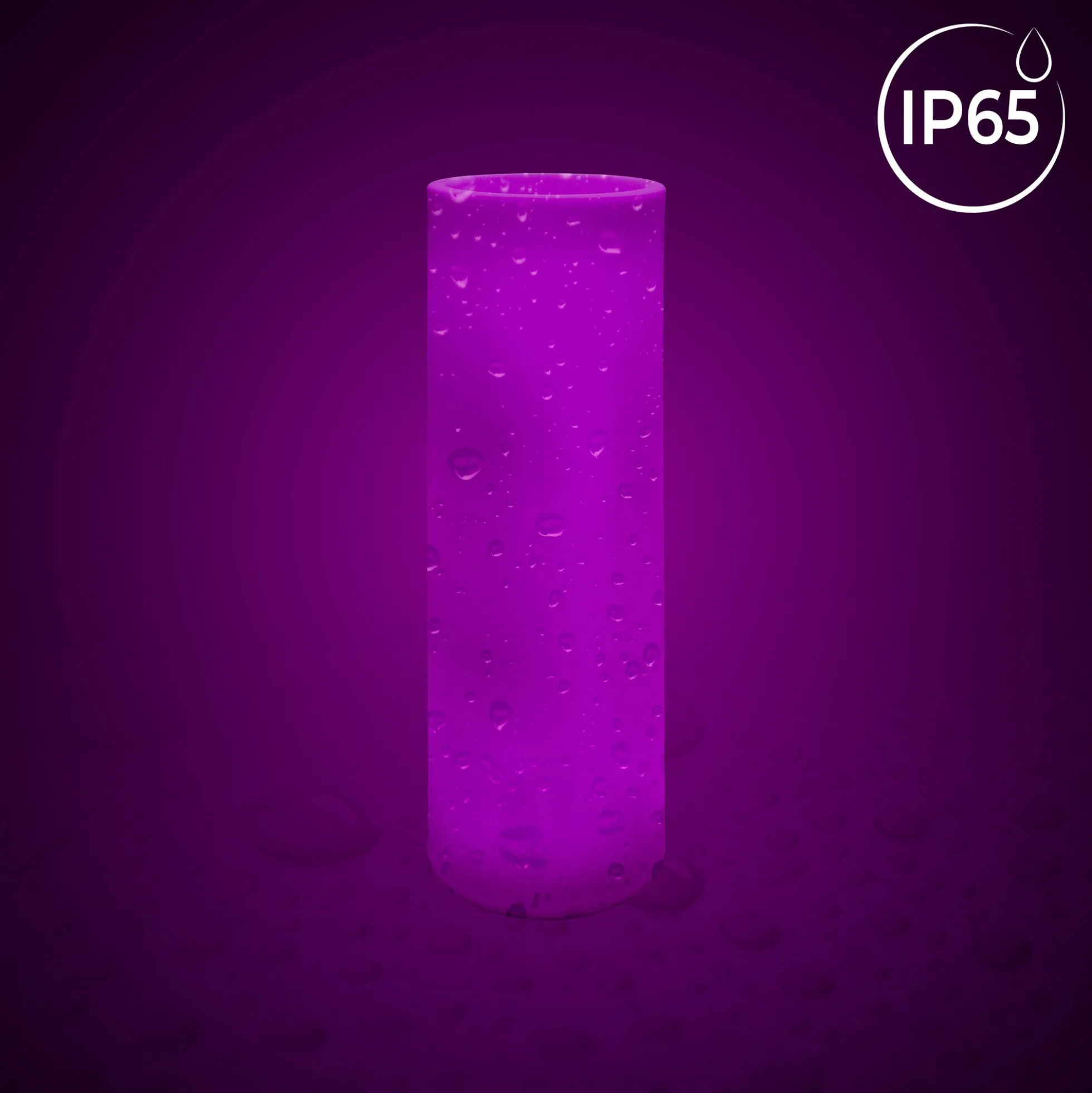 Macetero cilíndrico LED RGBW - 7W - 115 x Ø 40cm - Recargable