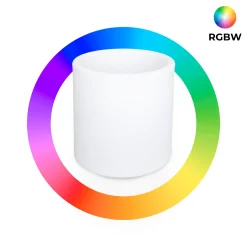 Macetero cilíndrico LED RGBW - 5W - 40 x Ø 40cm - Recargable