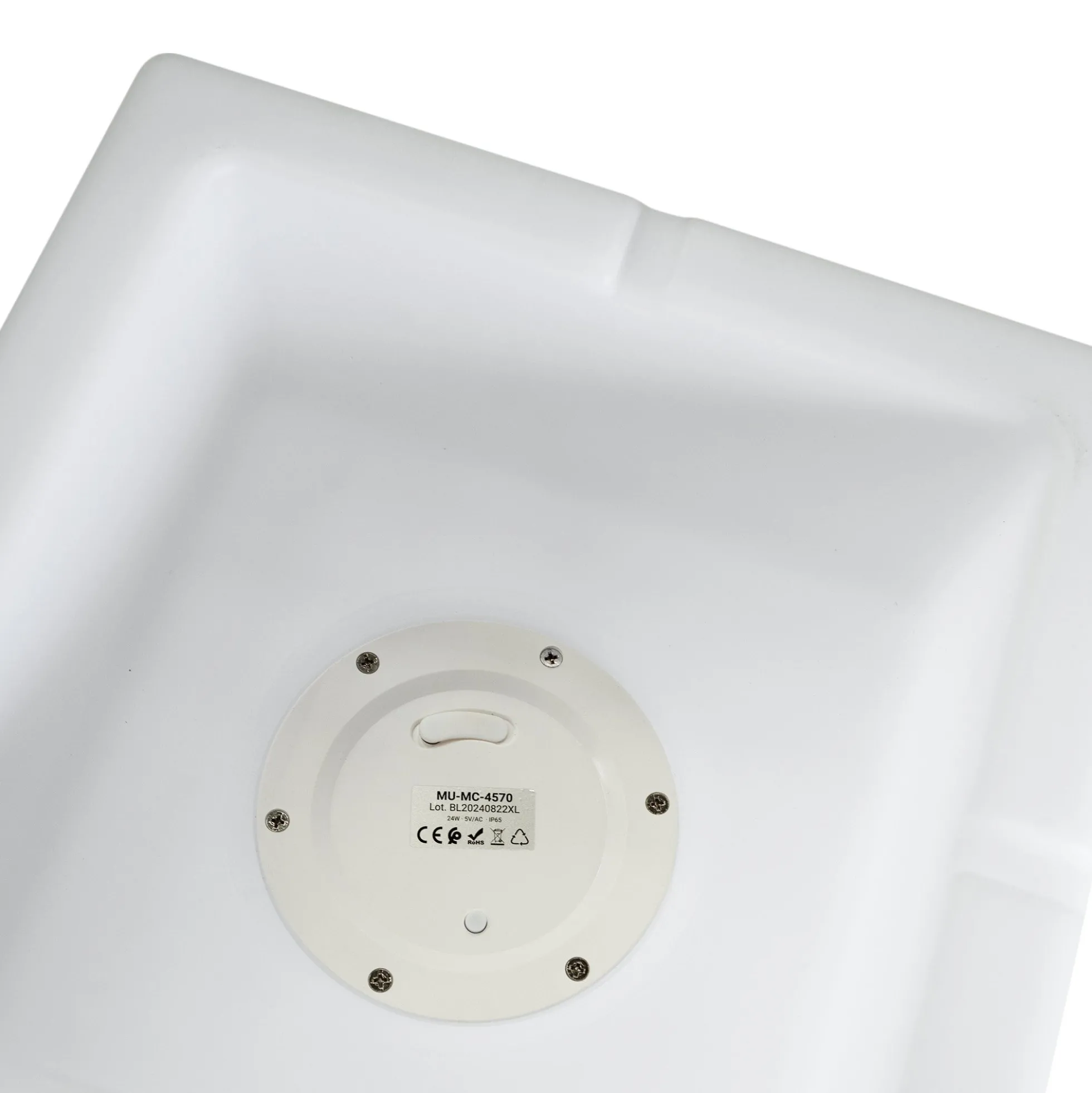 Macetero cuadrado LED RGBW - 24W - Recargable - Mando a distancia