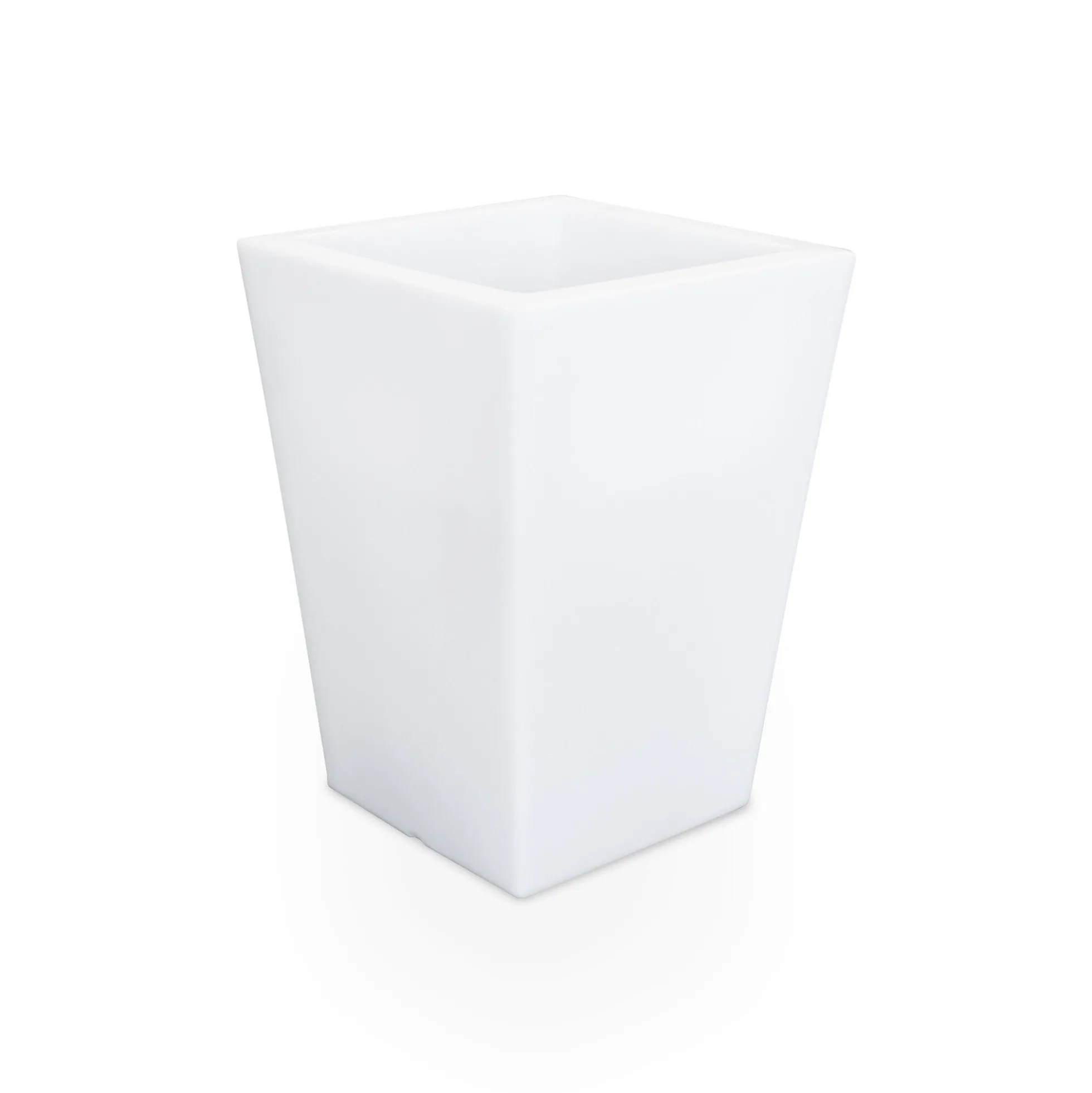 Macetero cuadrado LED RGBW - 12W - Recargable - Mando a distancia