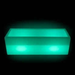 Macetero rectangular LED RGBW - 24W - Recargable - Mando a distancia