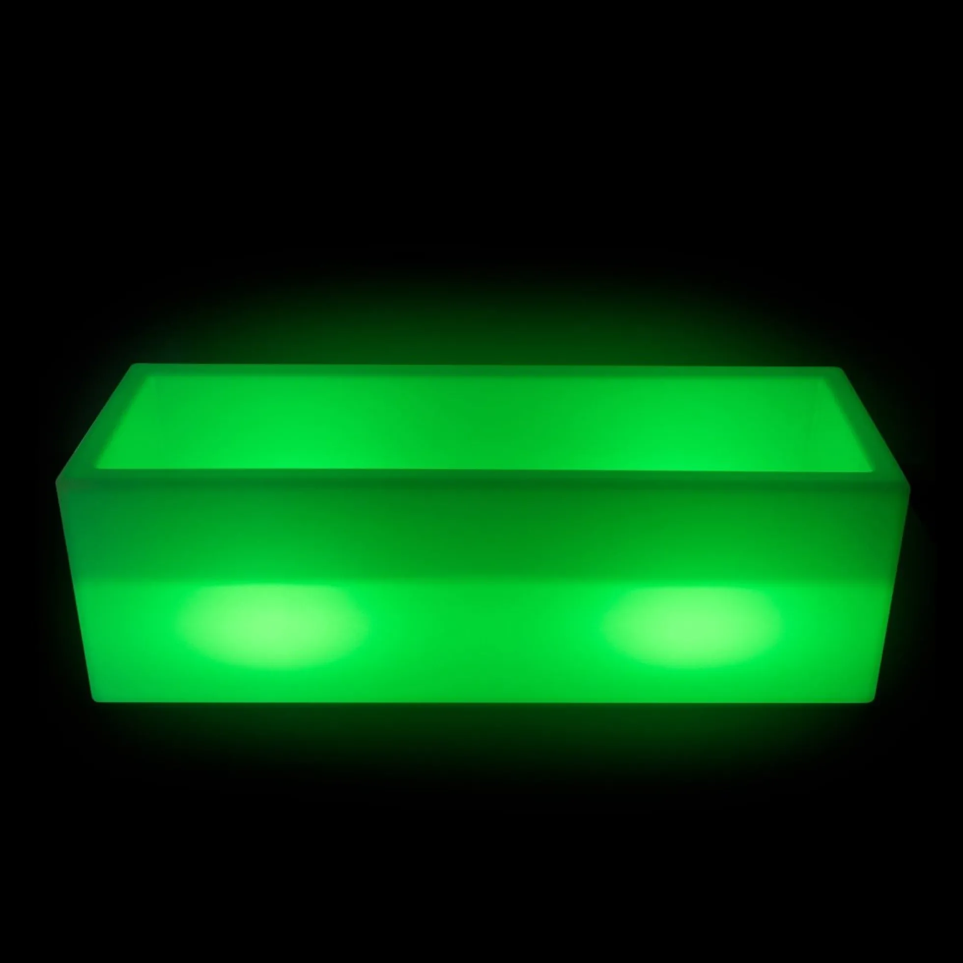 Macetero rectangular LED RGBW - 24W - Recargable - Mando a distancia