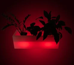Macetero rectangular LED RGBW - 24W - Recargable - Mando a distancia