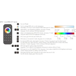 Mando a distancia LED RGB + CCT - 1 zona / 2 escenas - SK-RT5-N - Skydance