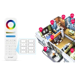 Mando a distancia LED  RGB + CCT - 8 Zonas - FUT089 - Mi Light