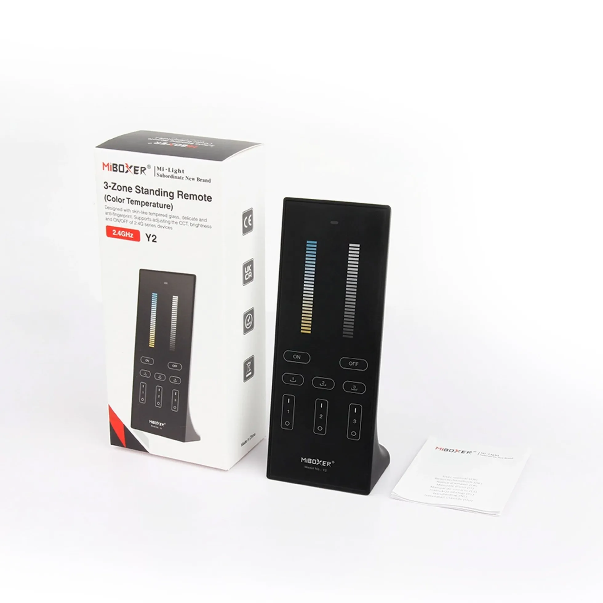 Mando a distancia RF vertical - CCT - 3 Zonas - RF 2.4Ghz - Mi Light