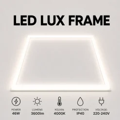 Marco luminoso LED LUX FRAME - 46W - 4000K - 60x60 cm - IP40 - 3600lm