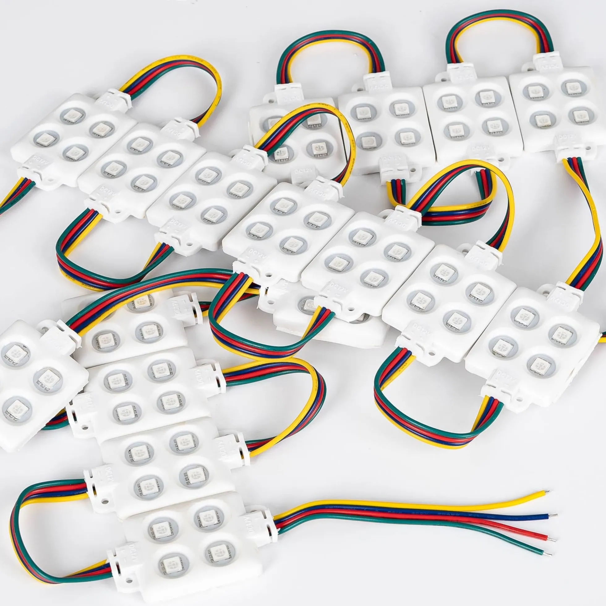 Módulo LED cuadrado para rótulos RGB - 0.96W - 12V DC - IP65 - 120º