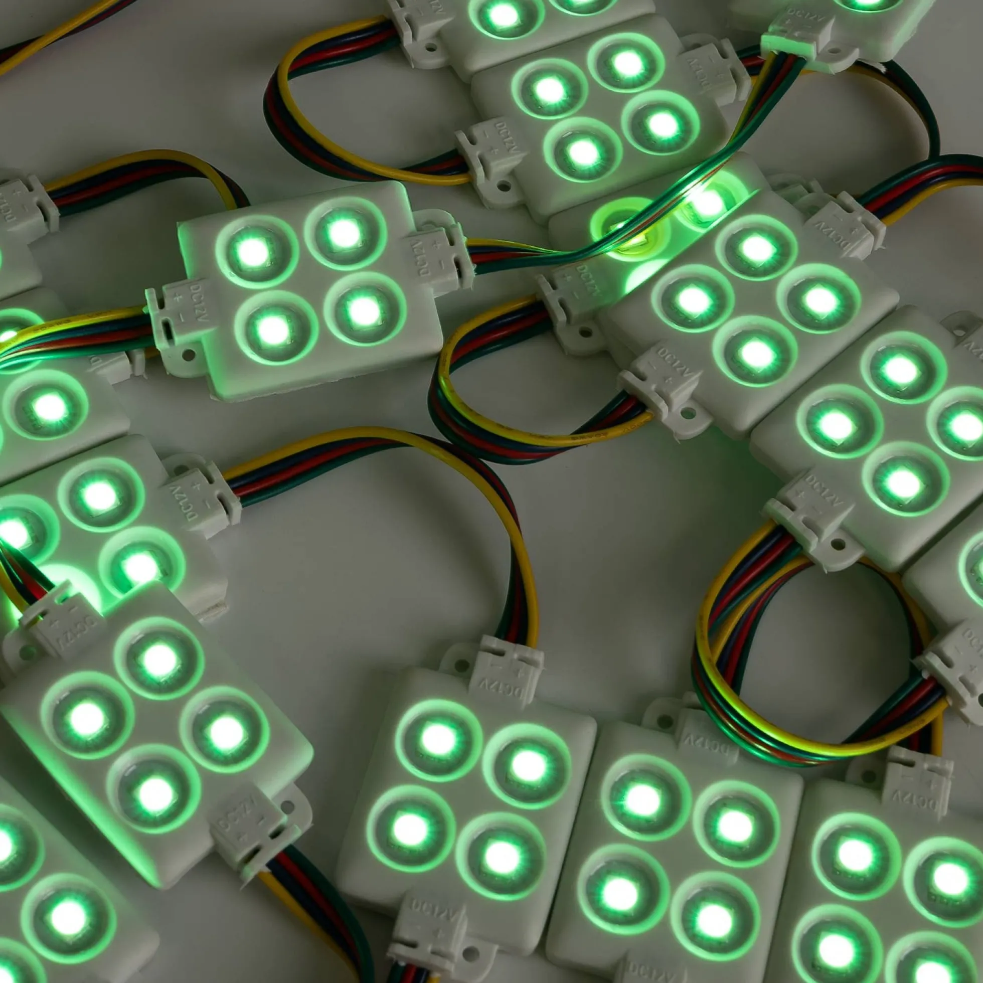 Módulo LED cuadrado para rótulos RGB - 0.96W - 12V DC - IP65 - 120º