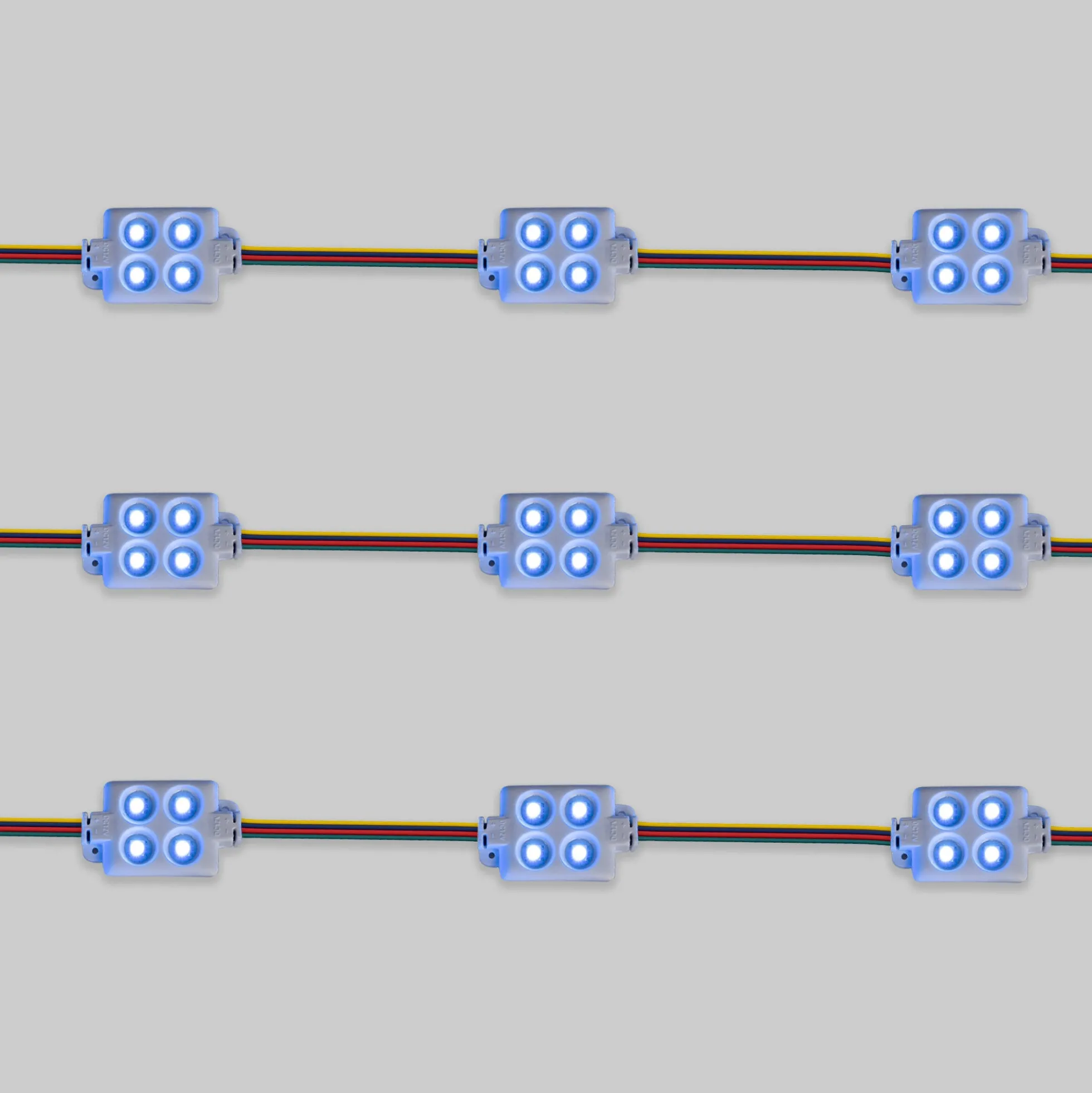 Módulo LED cuadrado para rótulos RGB - 0.96W - 12V DC - IP65 - 120º