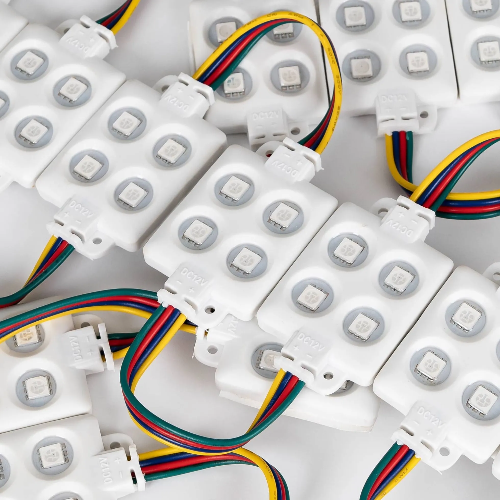 Módulo LED cuadrado para rótulos RGB - 0.96W - 12V DC - IP65 - 120º