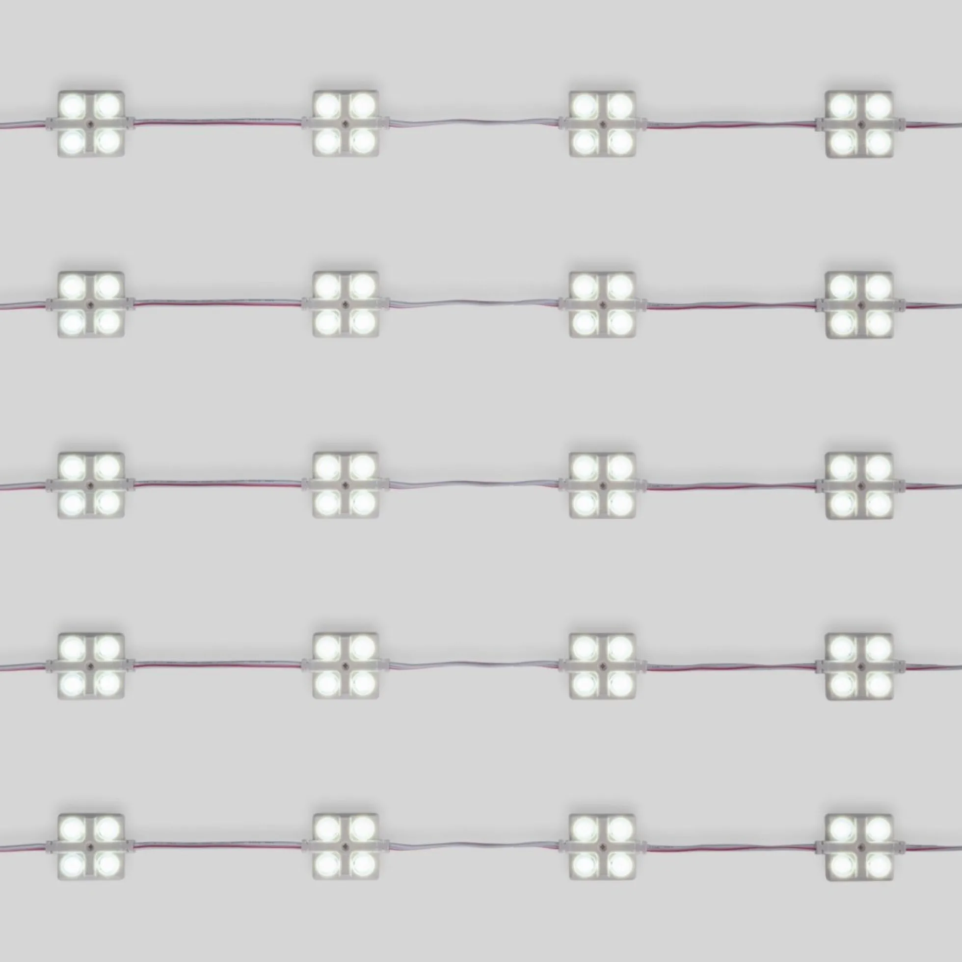 Módulo LED cuadrado para rótulos - 2W - 12V - IP65 - 160º
