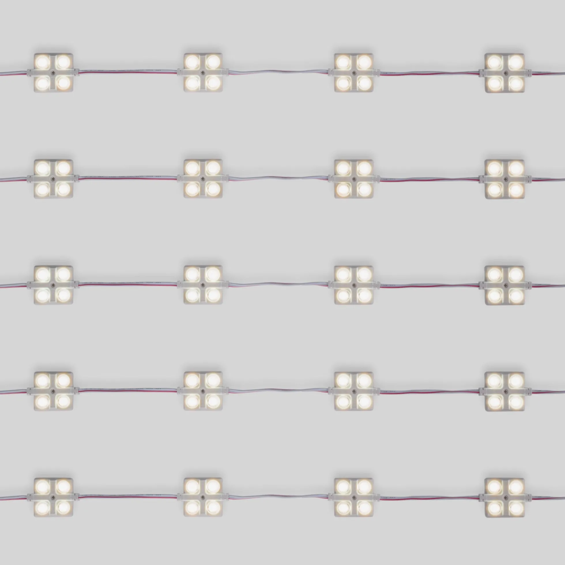 Módulo LED cuadrado para rótulos - 2W - 12V - IP65 - 160º
