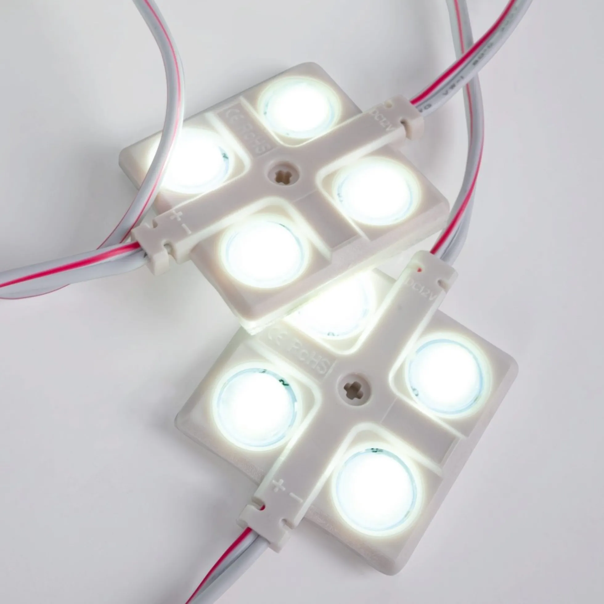 Módulo LED cuadrado para rótulos - 2W - 12V - IP65 - 160º