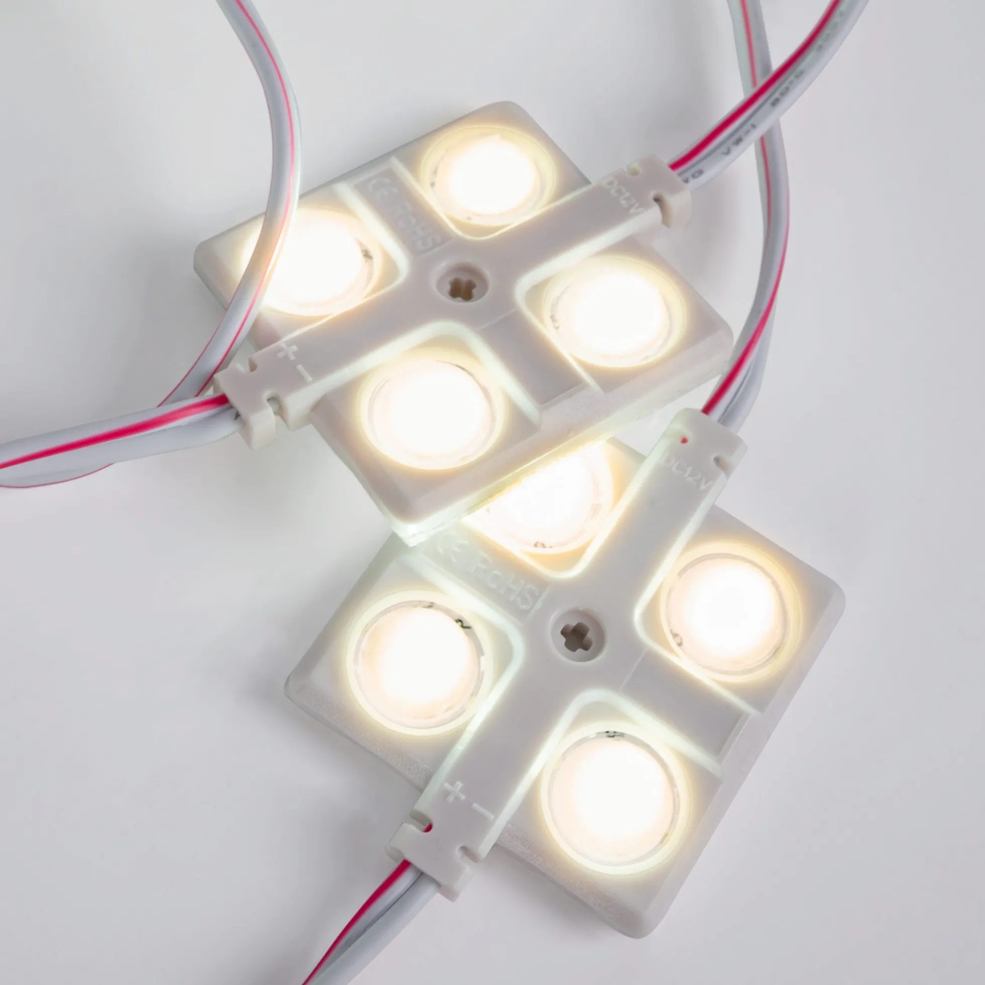 Módulo LED cuadrado para rótulos - 2W - 12V - IP65 - 160º