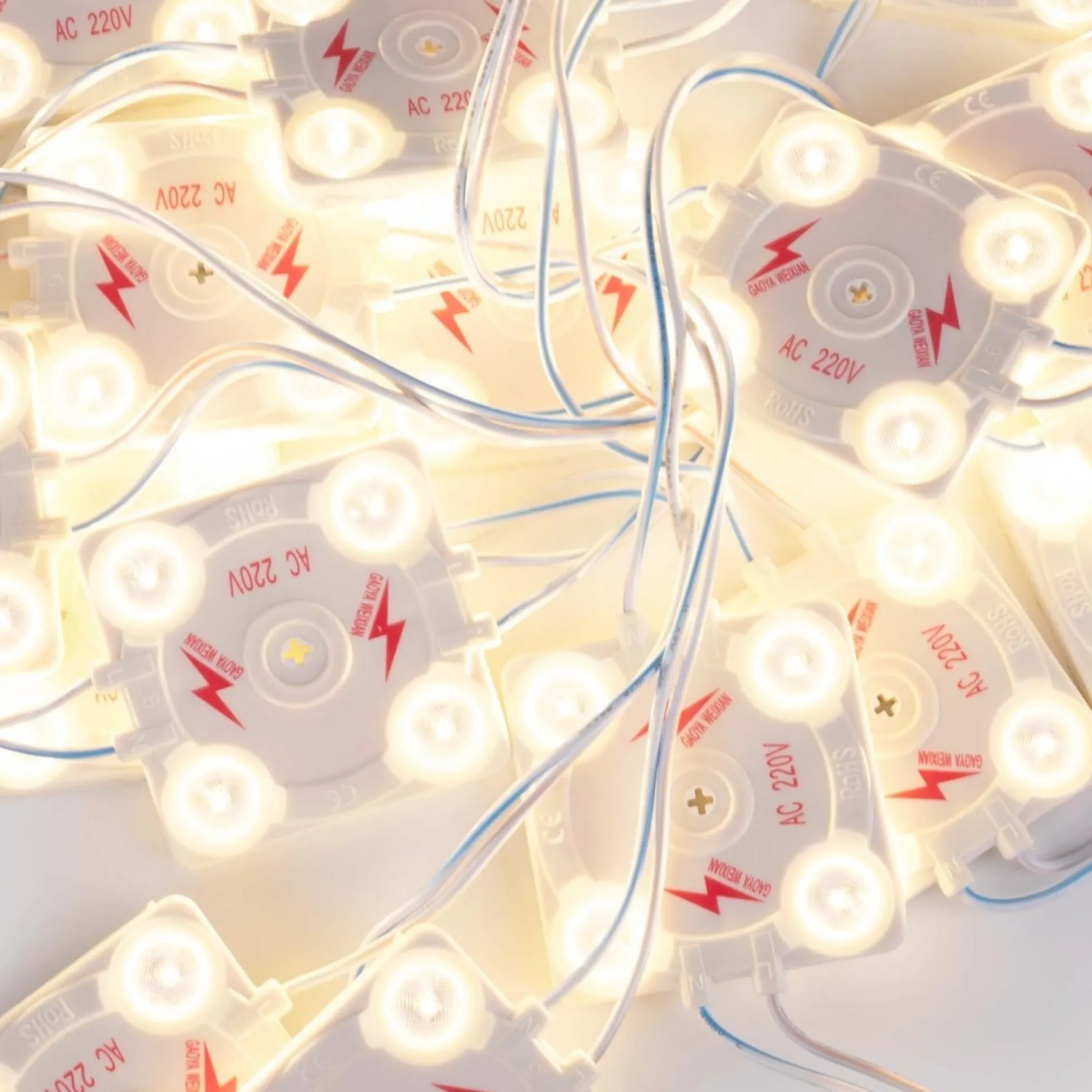 Módulo LED cuadrado para rótulos - 3.6W - 220V AC - IP65 - 165º