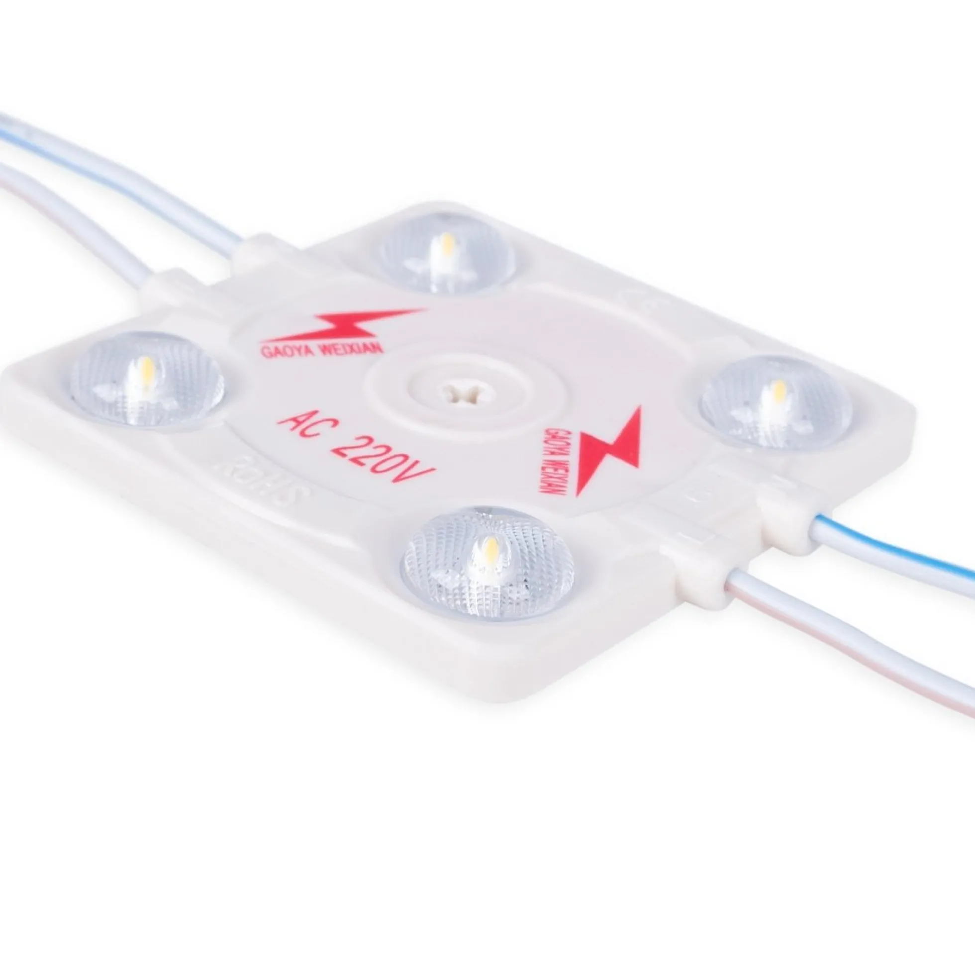 Módulo LED cuadrado para rótulos - 3.6W - 220V AC - IP65 - 165º