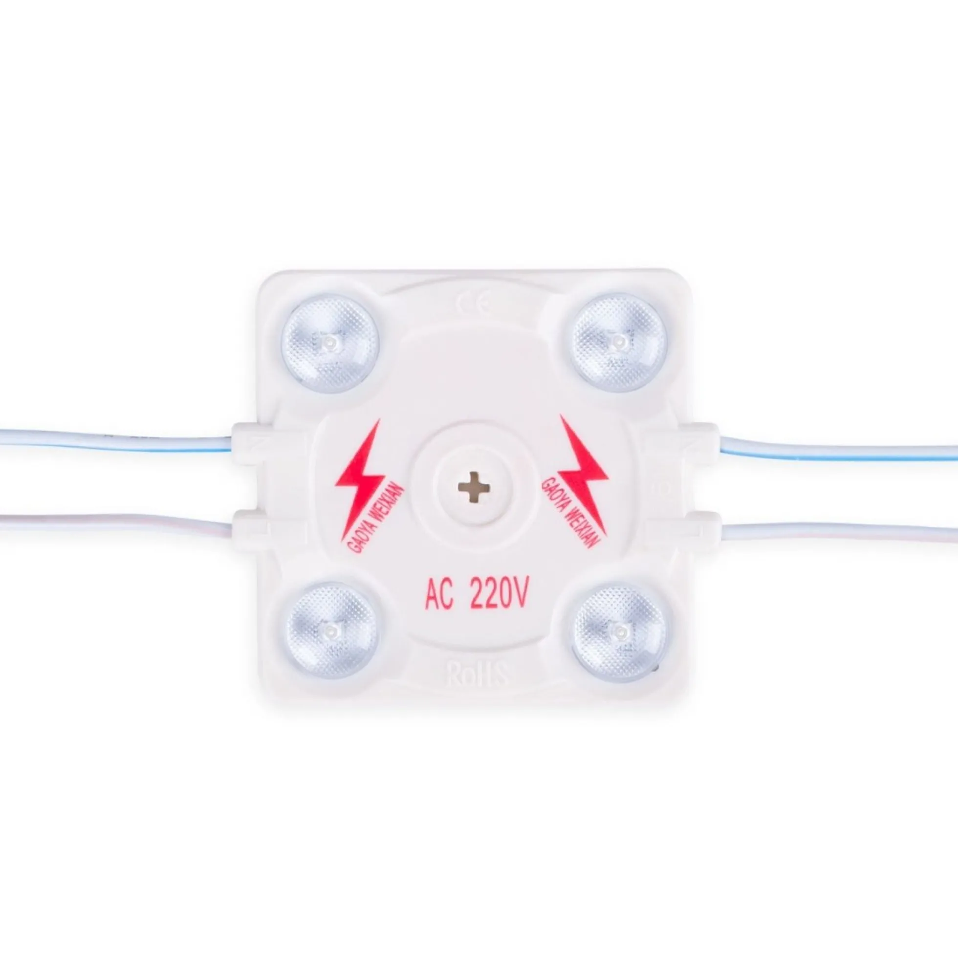 Módulo LED cuadrado para rótulos - 3.6W - 220V AC - IP65 - 165º