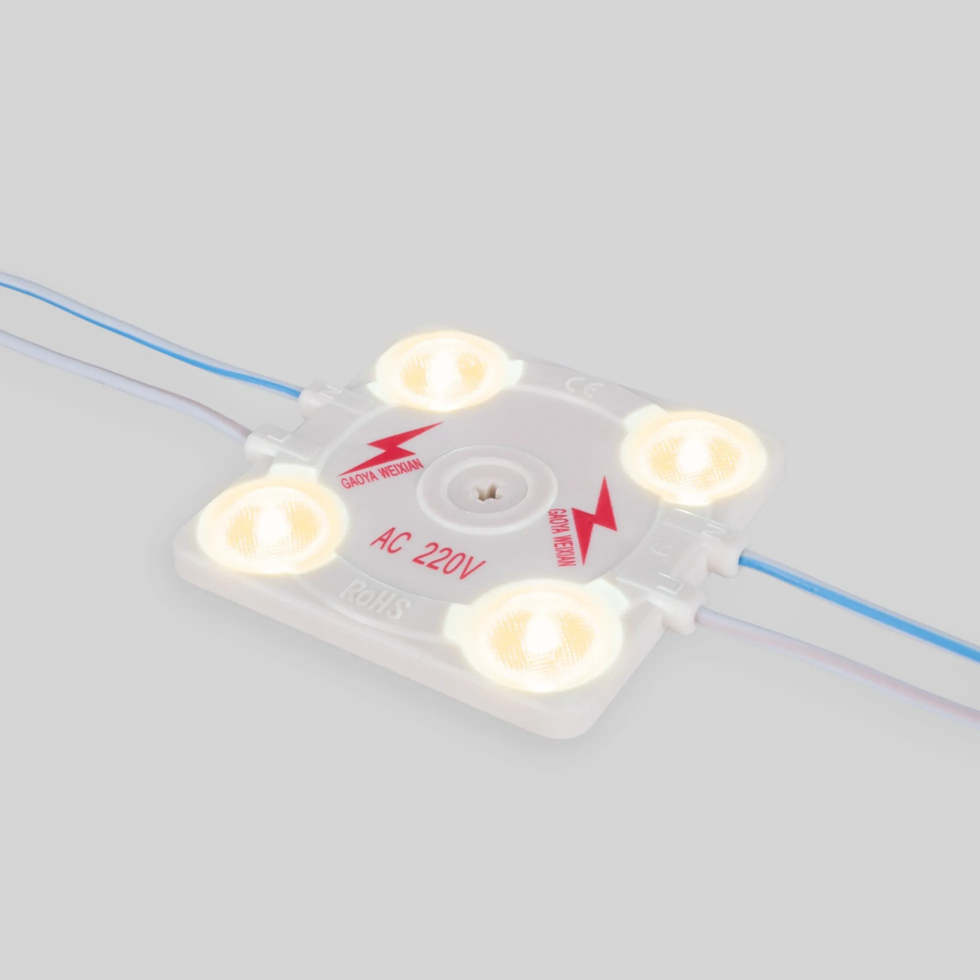 Módulo LED cuadrado para rótulos - 3.6W - 220V AC - IP65 - 165º