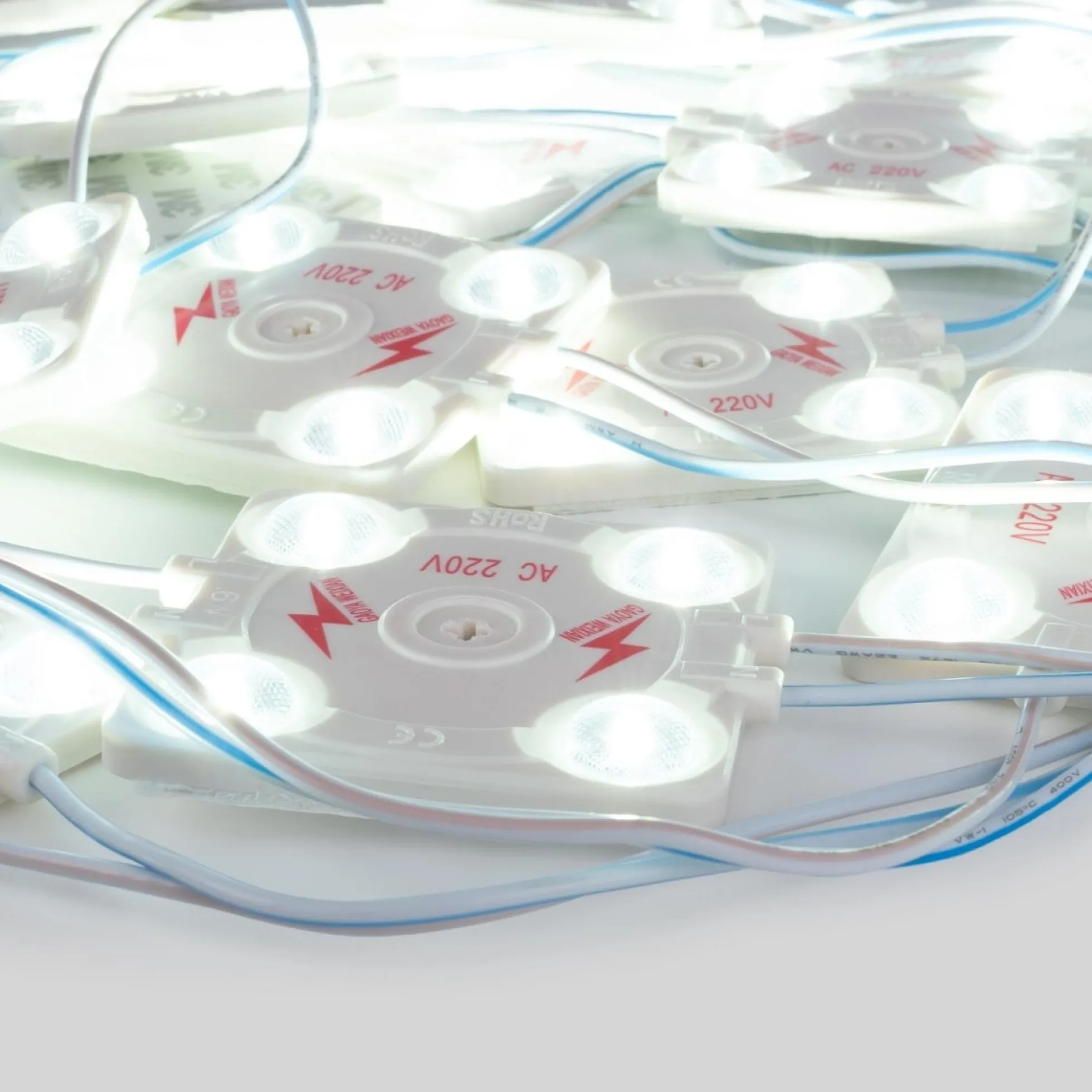 Módulo LED cuadrado para rótulos - 3.6W - 220V AC - IP65 - 165º